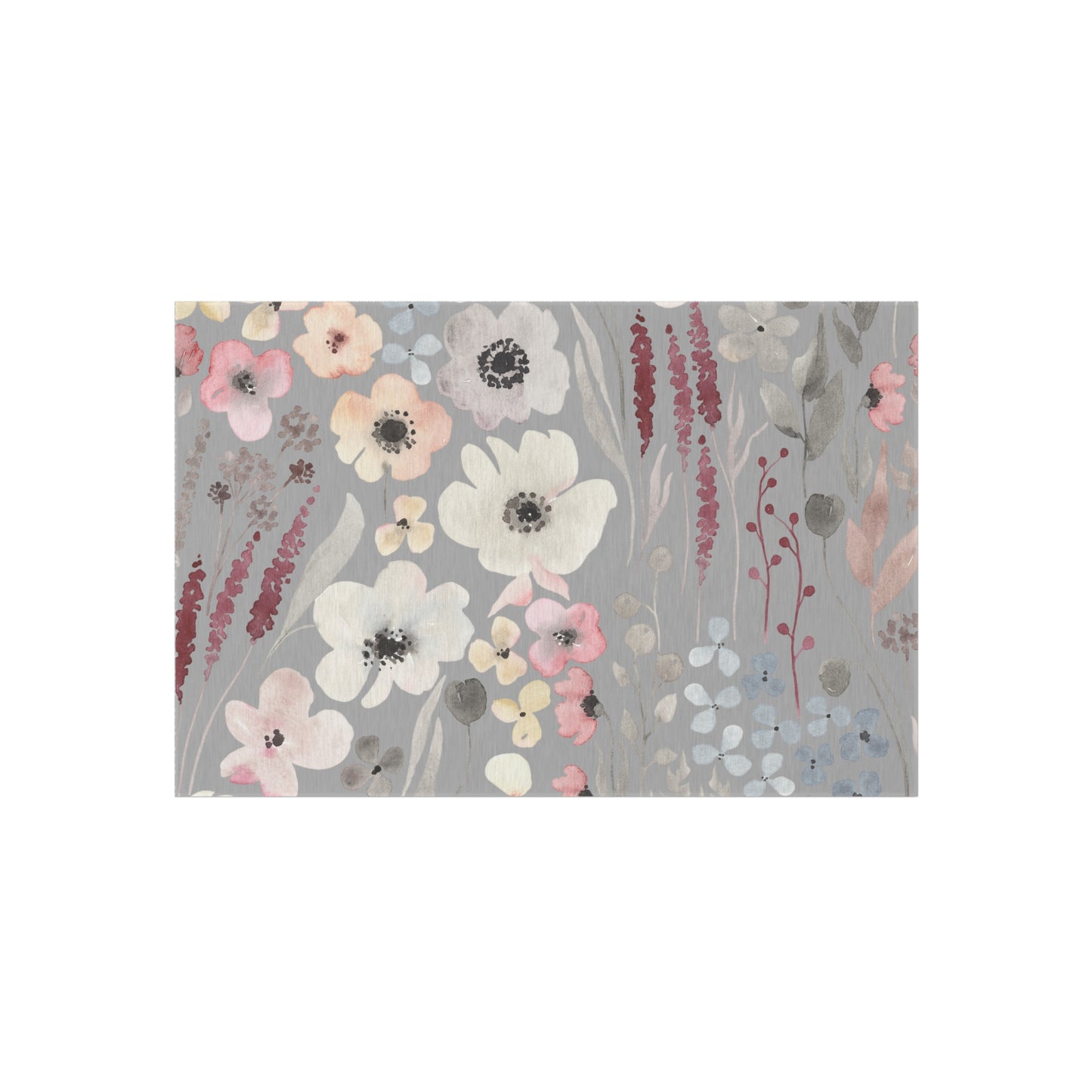 Pastel Flower Outdoor Rug