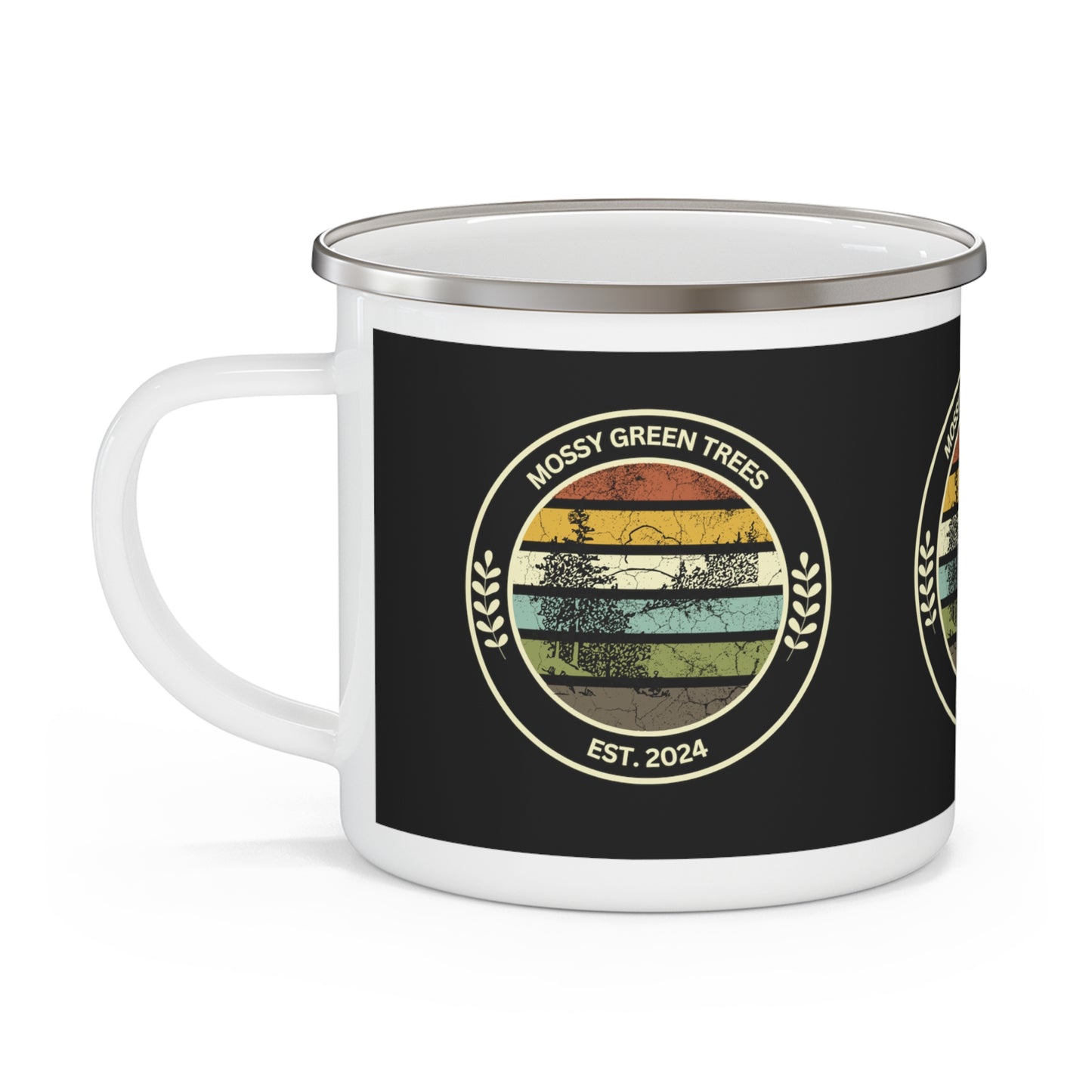 Mossy Green Trees Brand Camping Mug - Mini