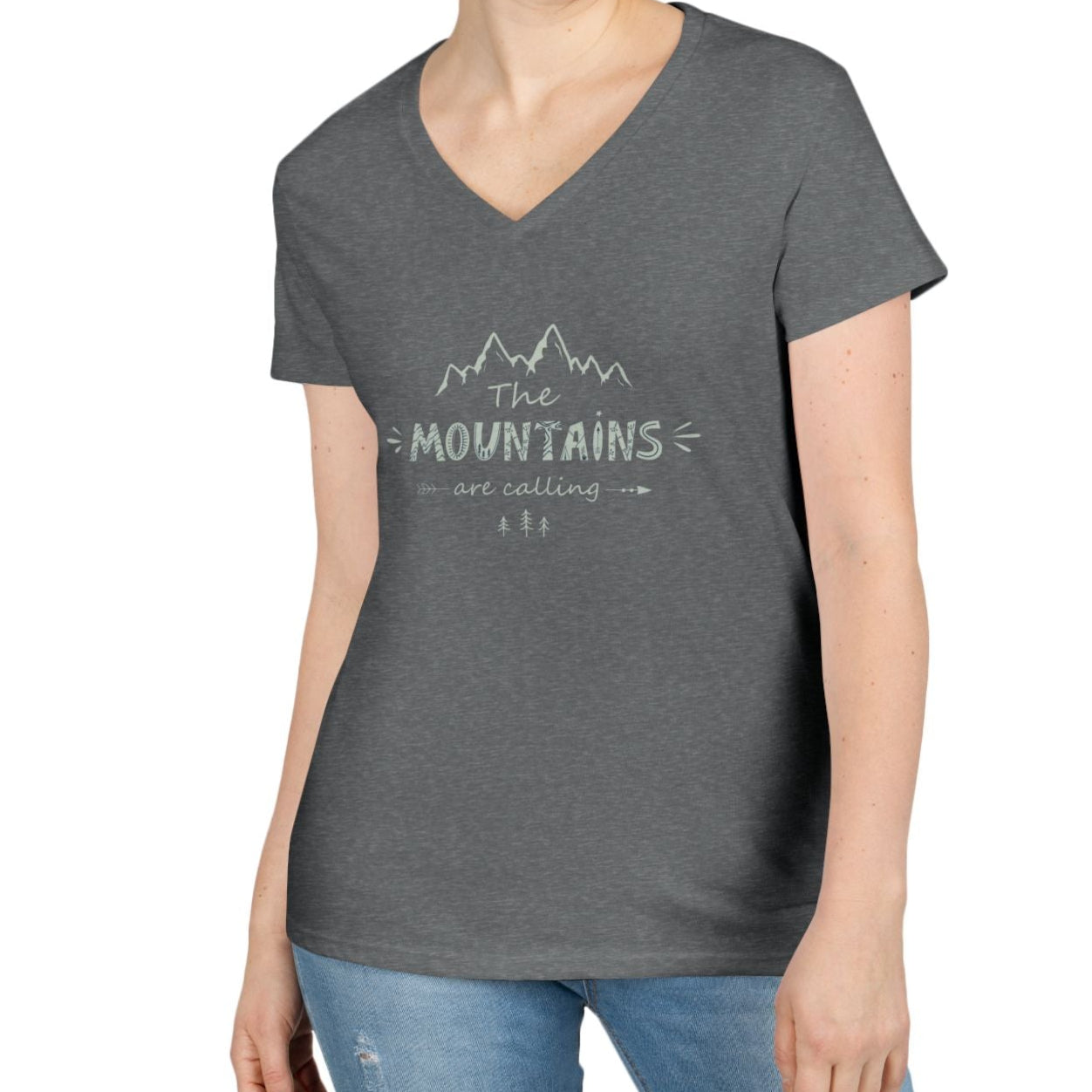 Mountains V-Neck T-Shirt
