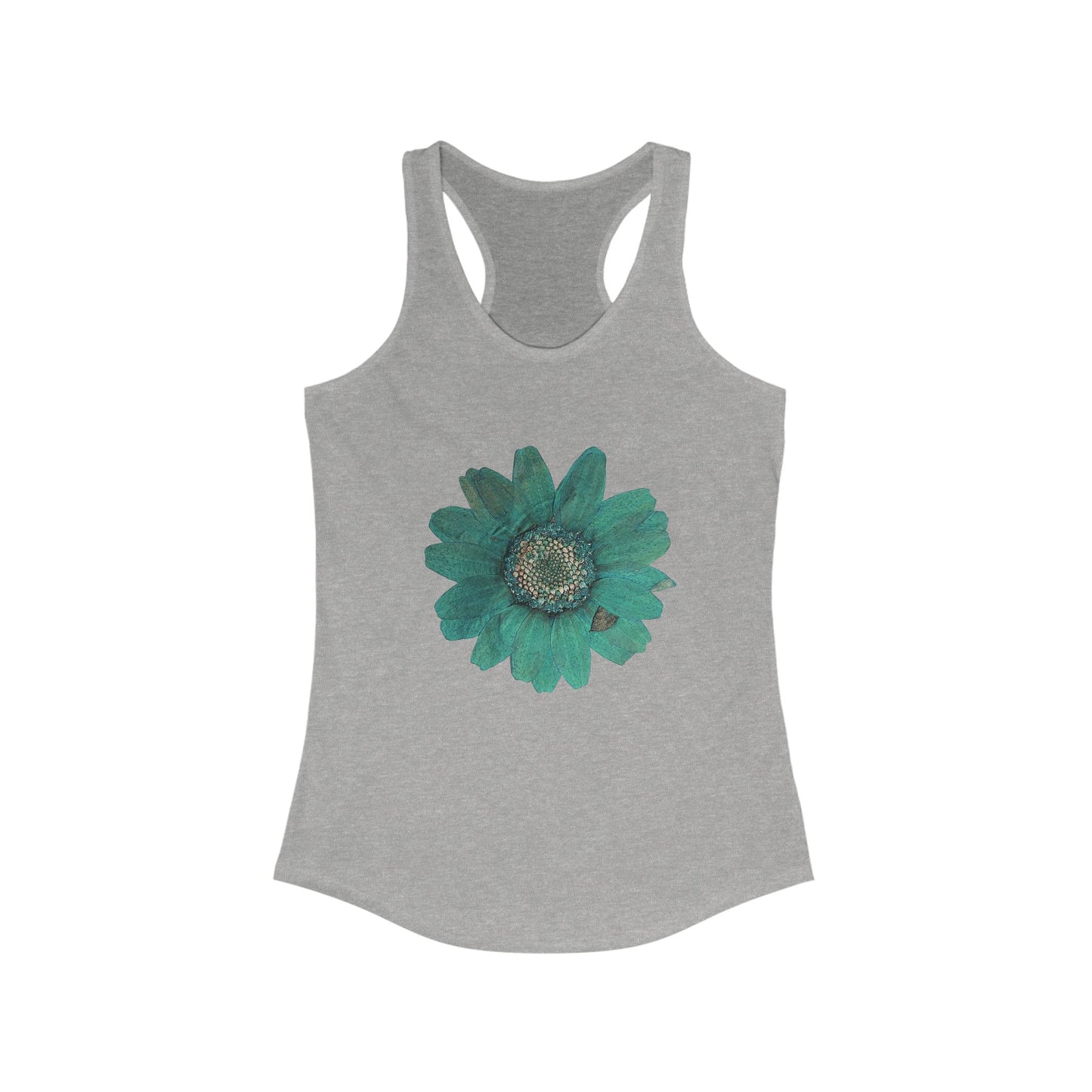 Blue Flower Racerback Tank