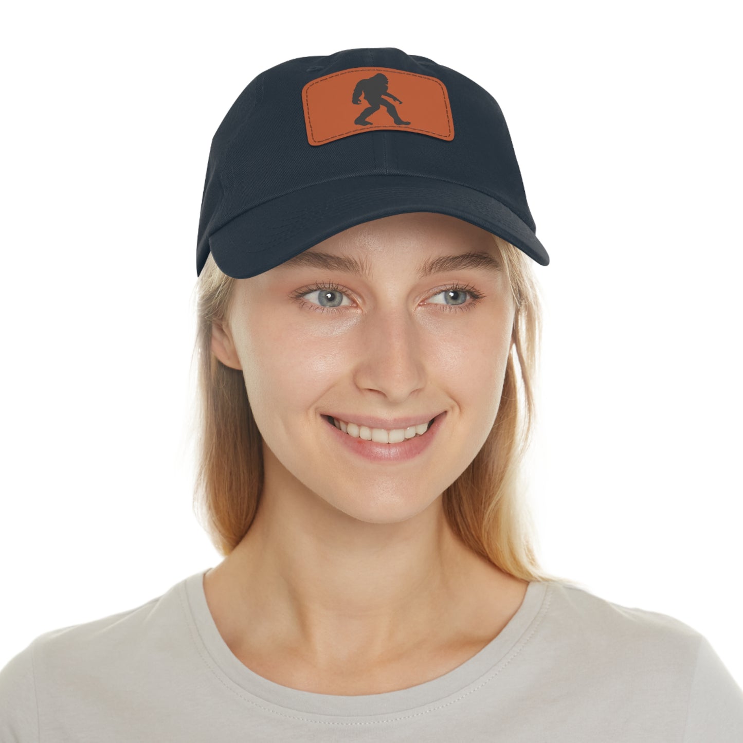 Bigfoot - Hat with Leather Rectangle Patch