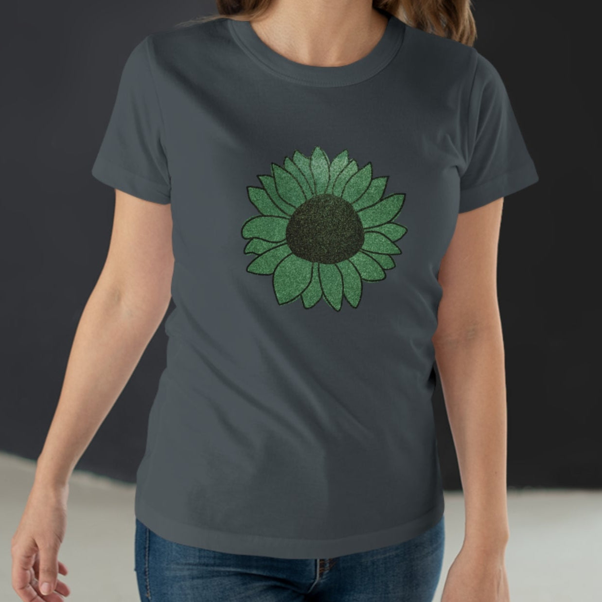 Green Flower Women's T-shirt