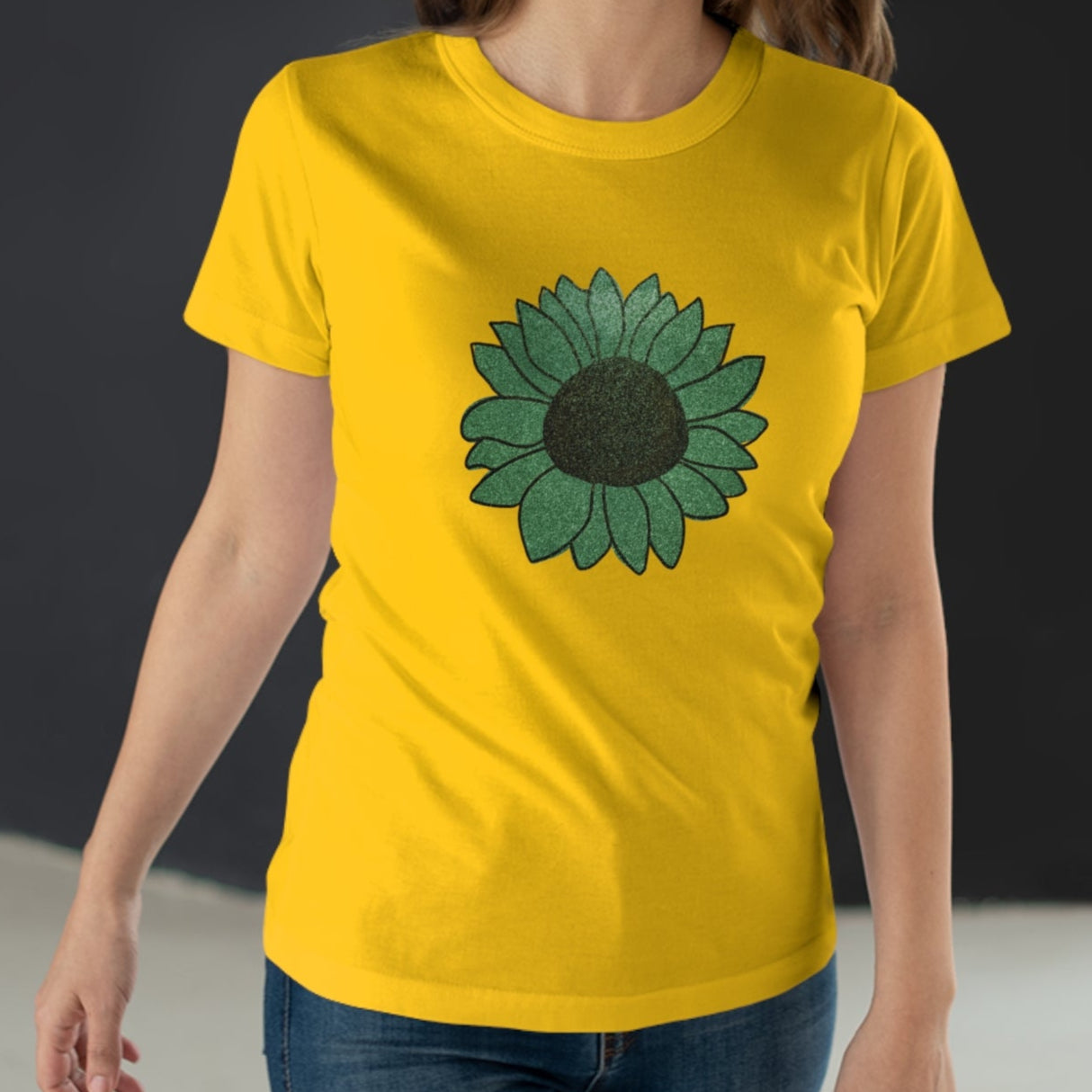 Green Flower Women's T-shirt