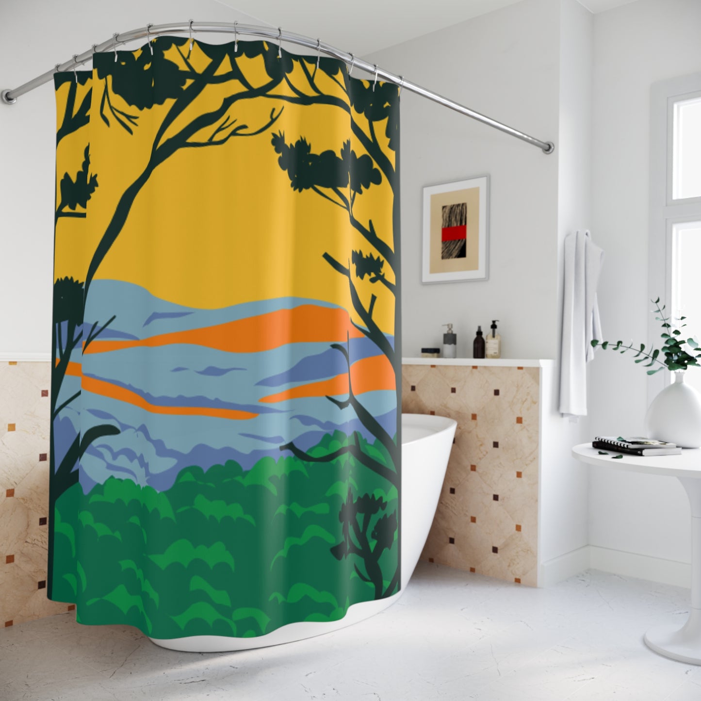 Mountain Overlook Shower Curtain