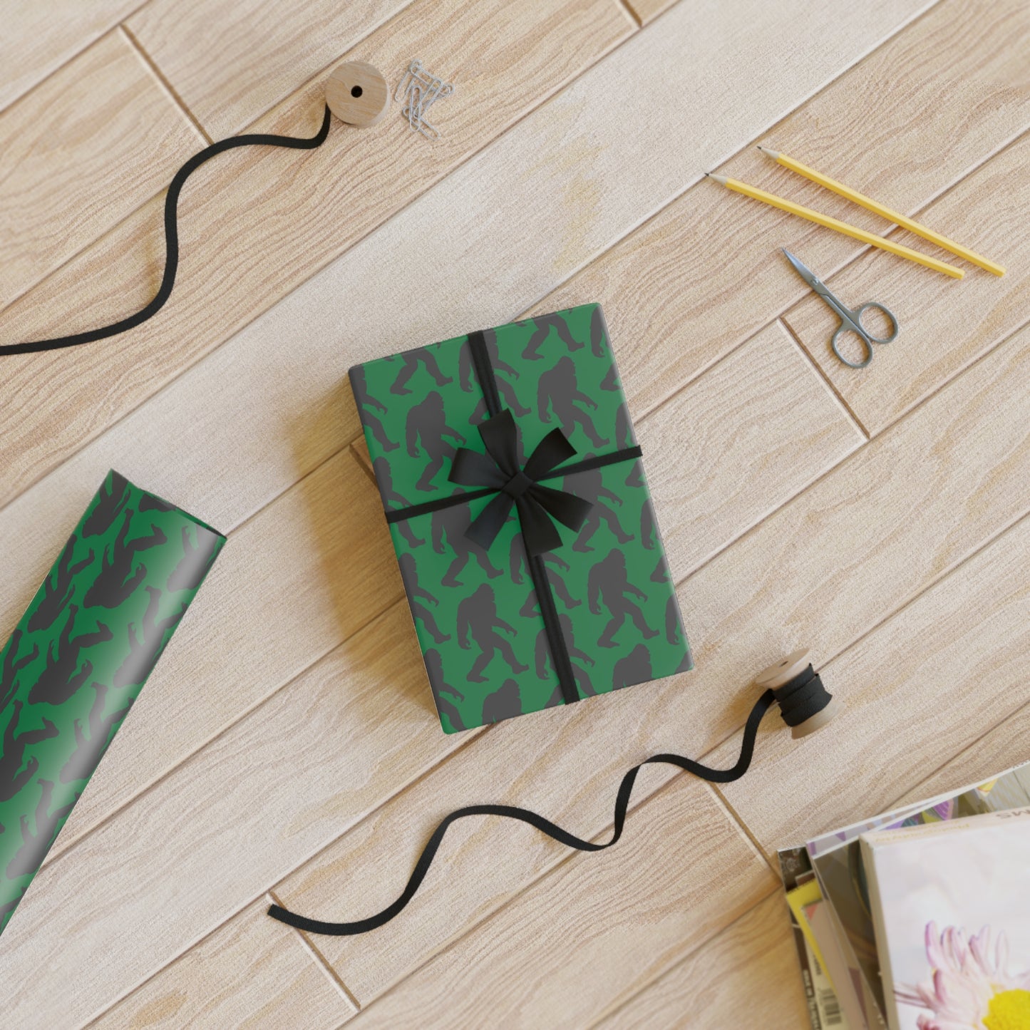 Bigfoot - Wrapping Paper (Green)