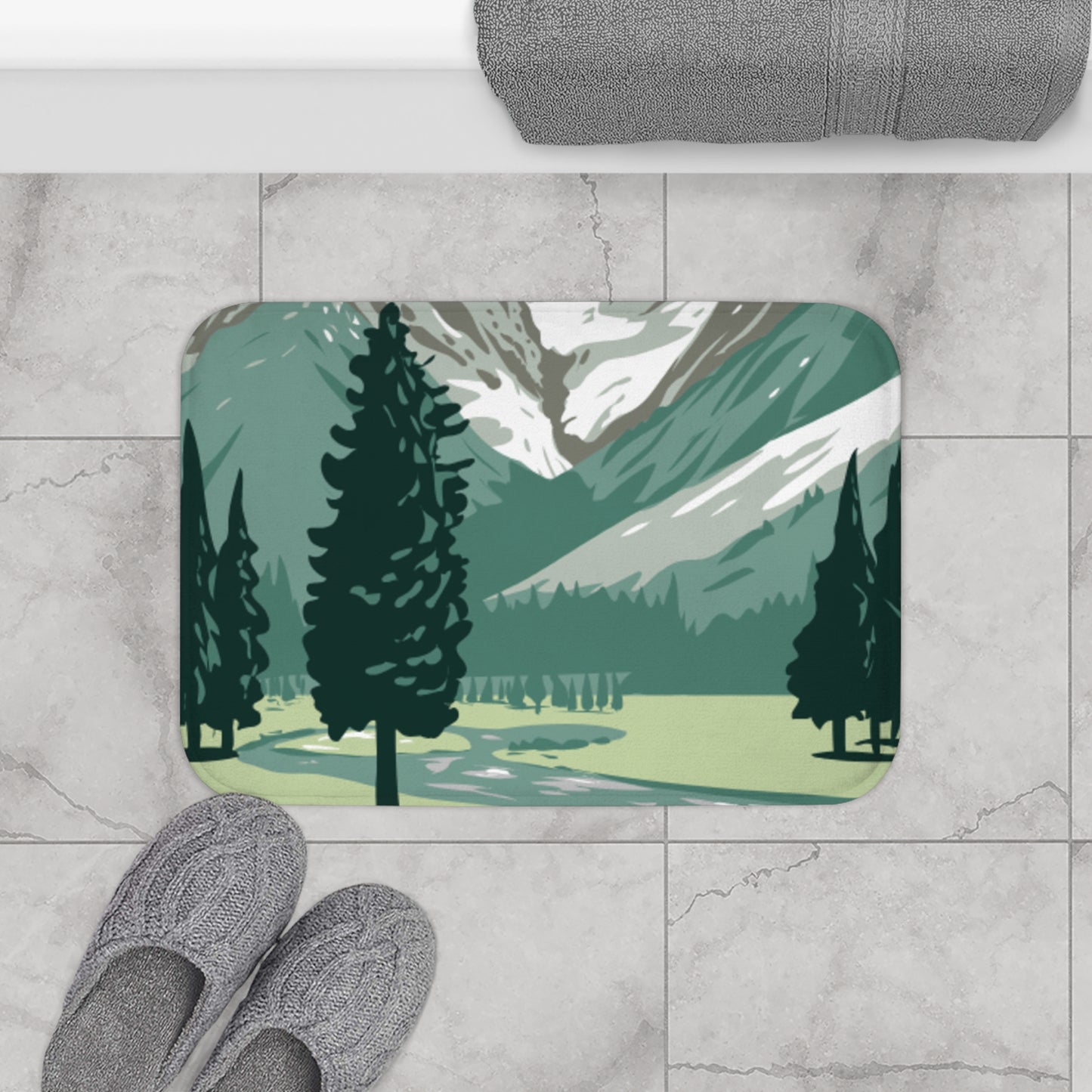 Mountain Side Bath Mat