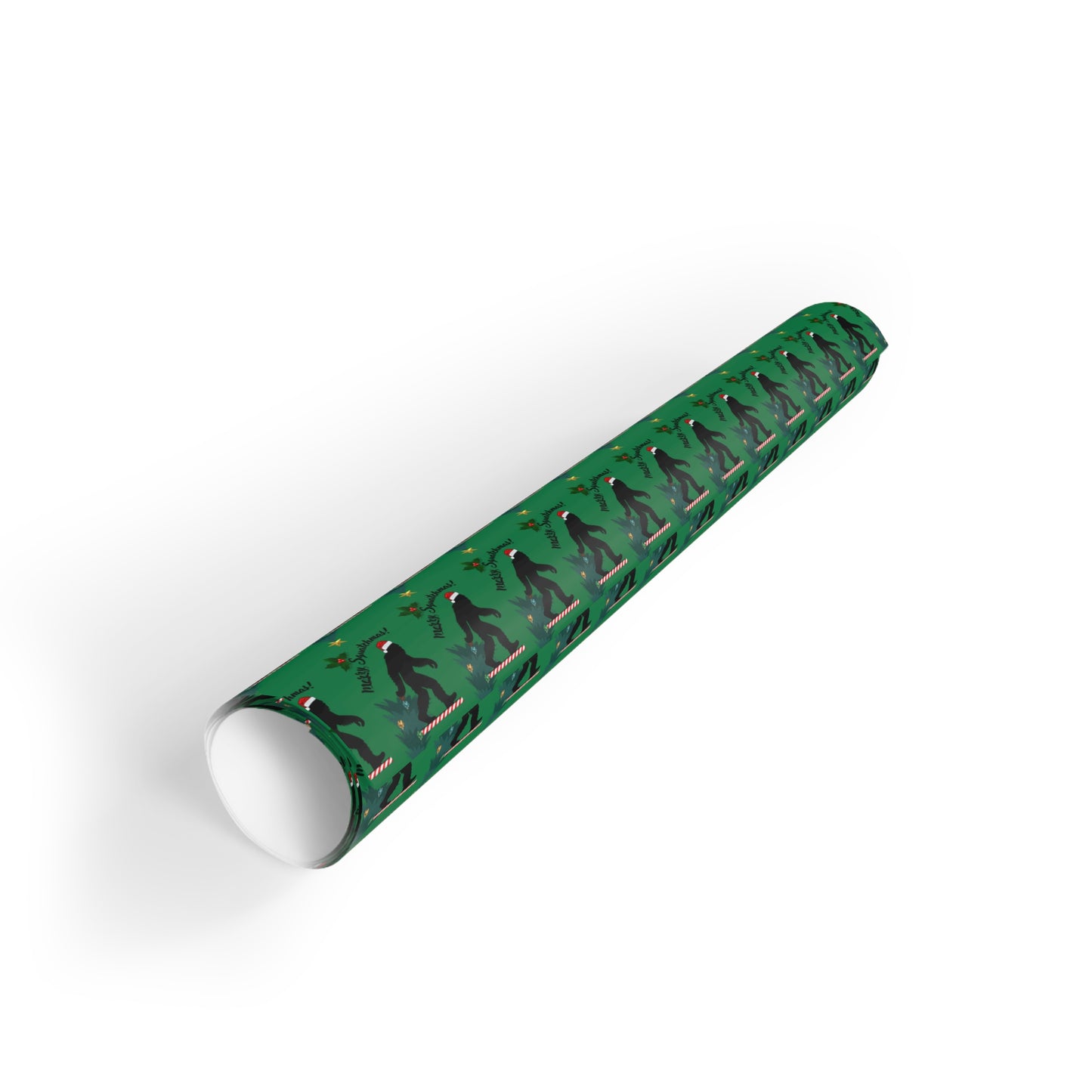 Merry Squatchmas - Wrapping Paper (Green)