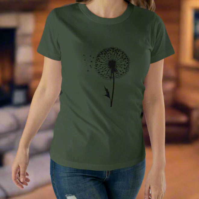 Dandelion Wishes T-shirt for Women
