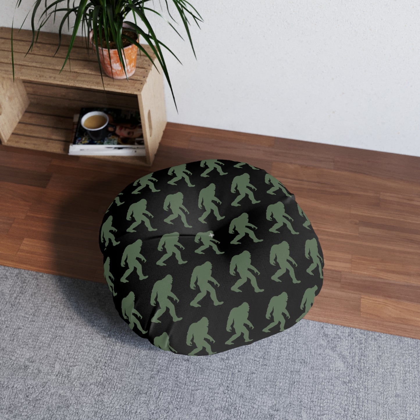Bigfoot Round Floor Pillow
