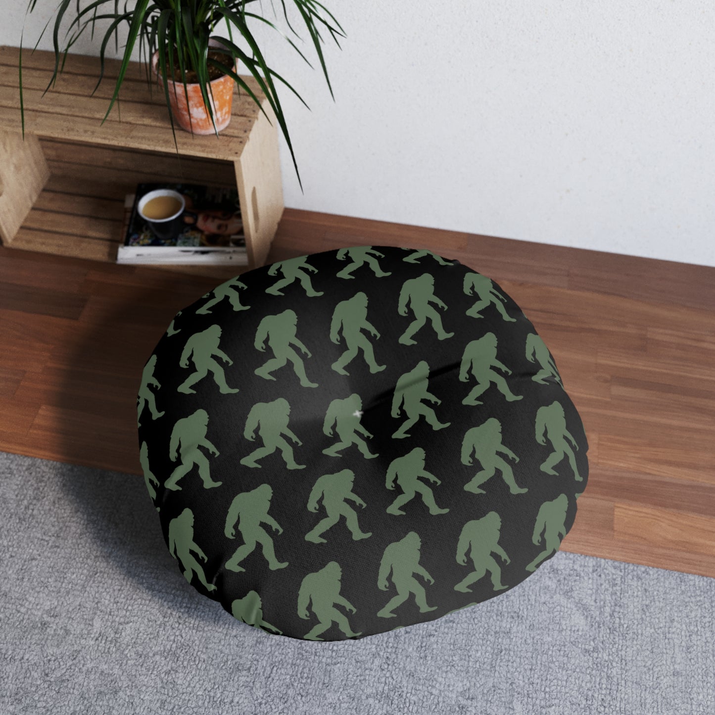 Bigfoot Round Floor Pillow