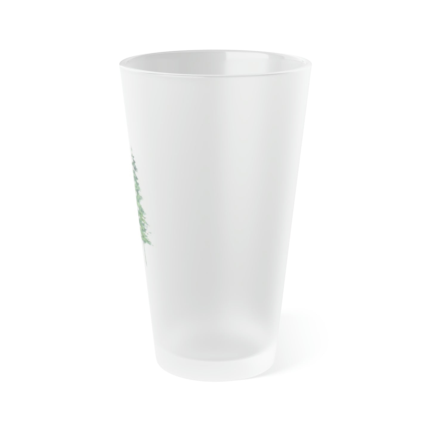 Pine Trees Frosted Pint Glass, 16oz