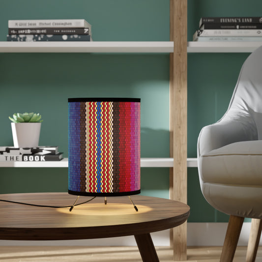 Canyon Creek Multi Color Tripod Lamp with High-Res Printed Shade, US\CA plug