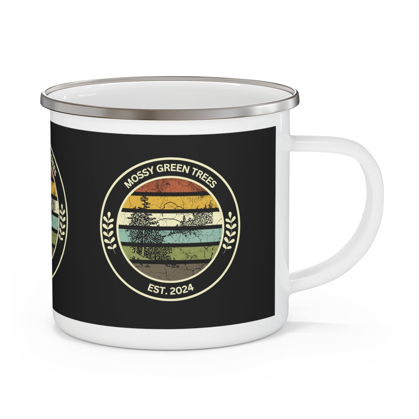 Mossy Green Trees Brand Camping Mug - Mini