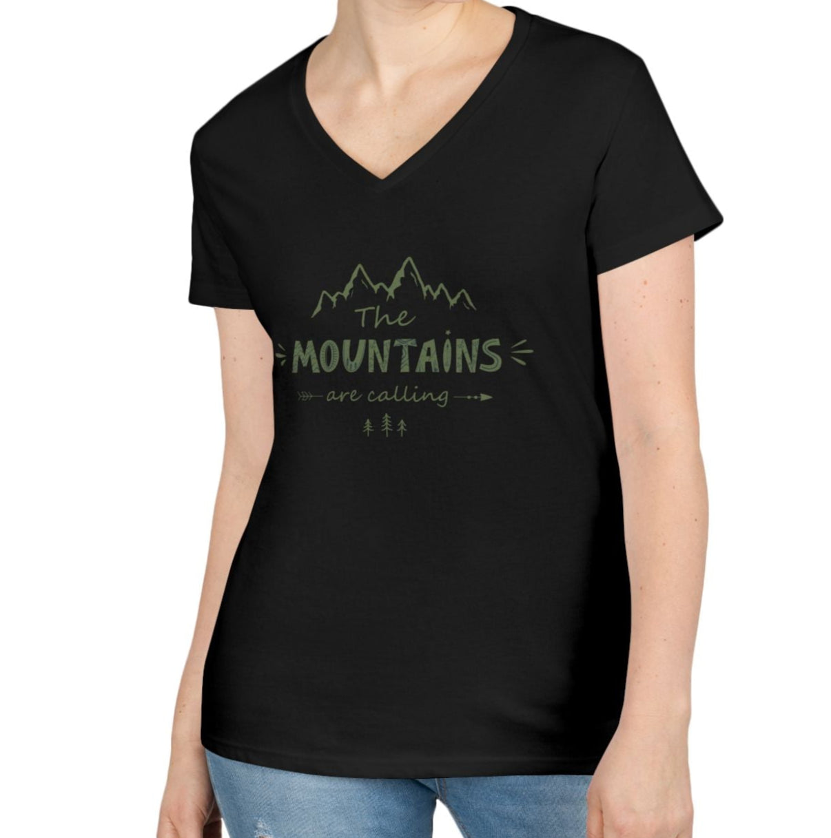 Mountains V-Neck T-Shirt