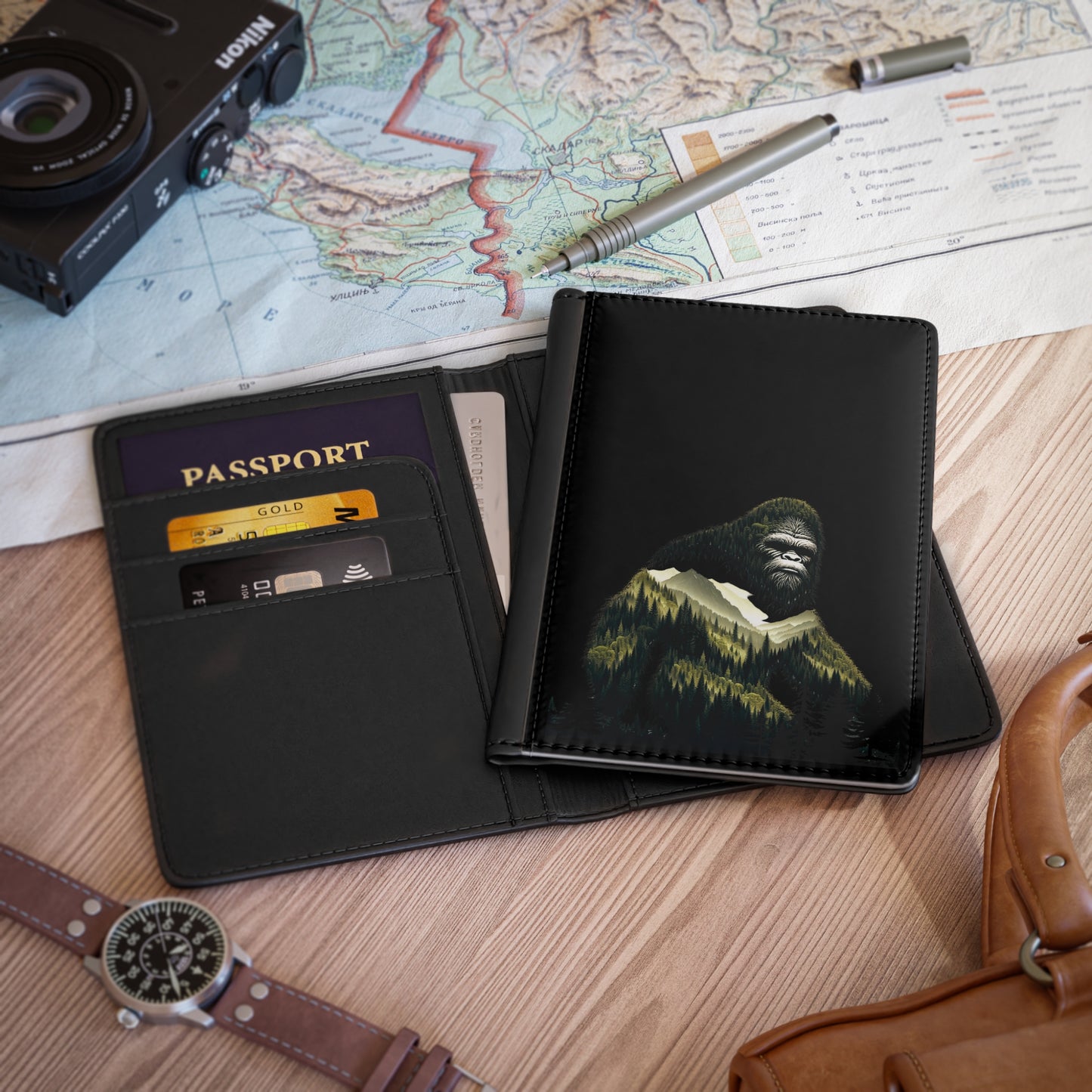 Passport Cover - Bigfoot Design
