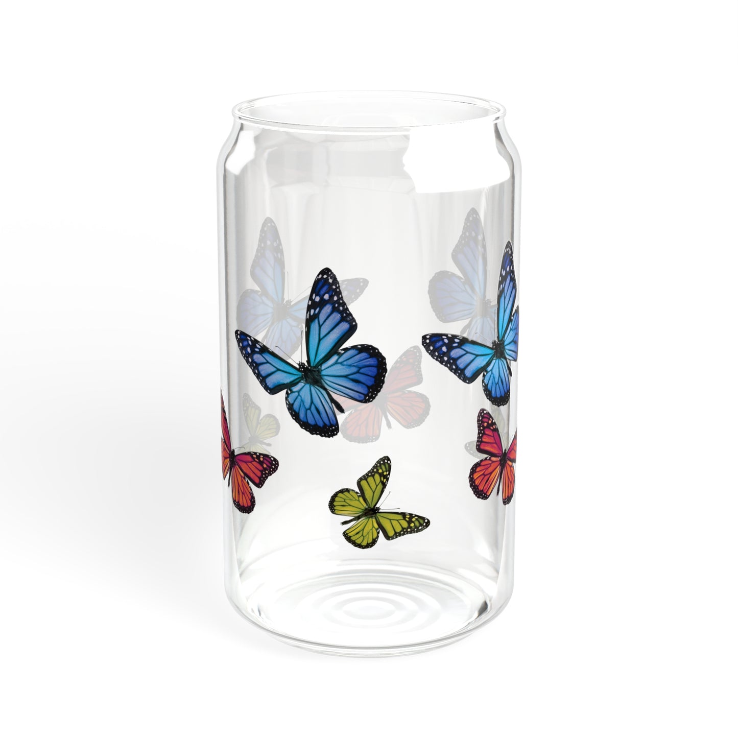 Butterfly Sipper Glass, 16oz