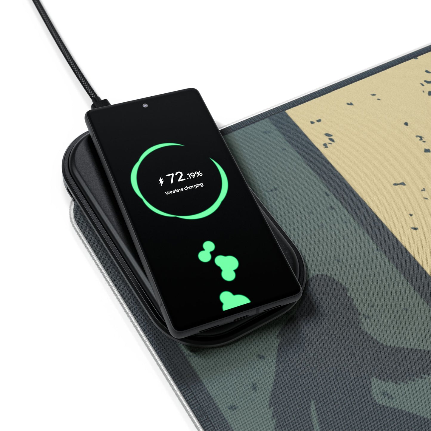 Bigfoot Roads - LED Gaming Mouse Pad, Wireless Charging