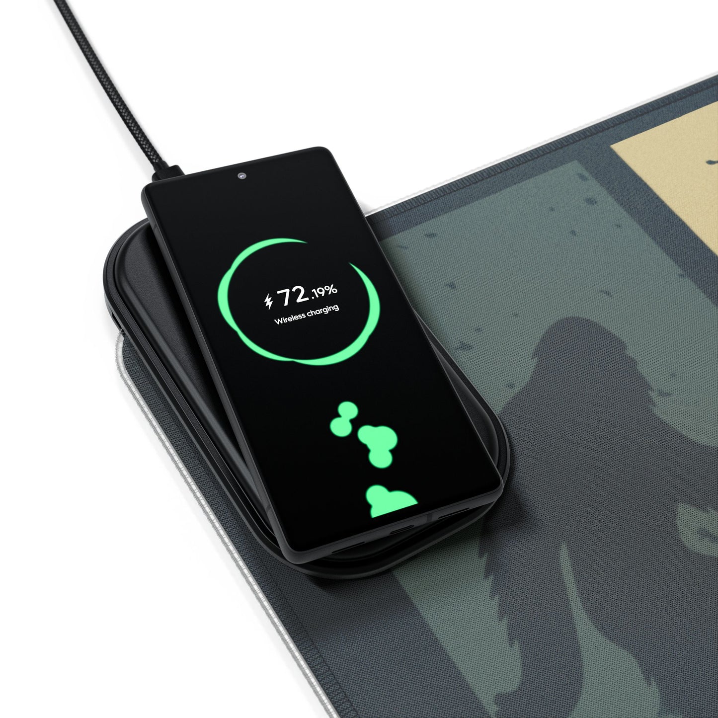 Bigfoot Roads - LED Gaming Mouse Pad, Wireless Charging