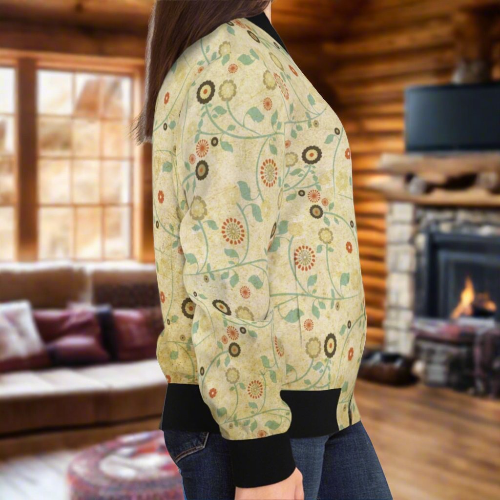 Vintage Flowers Women's Bomber Jacket