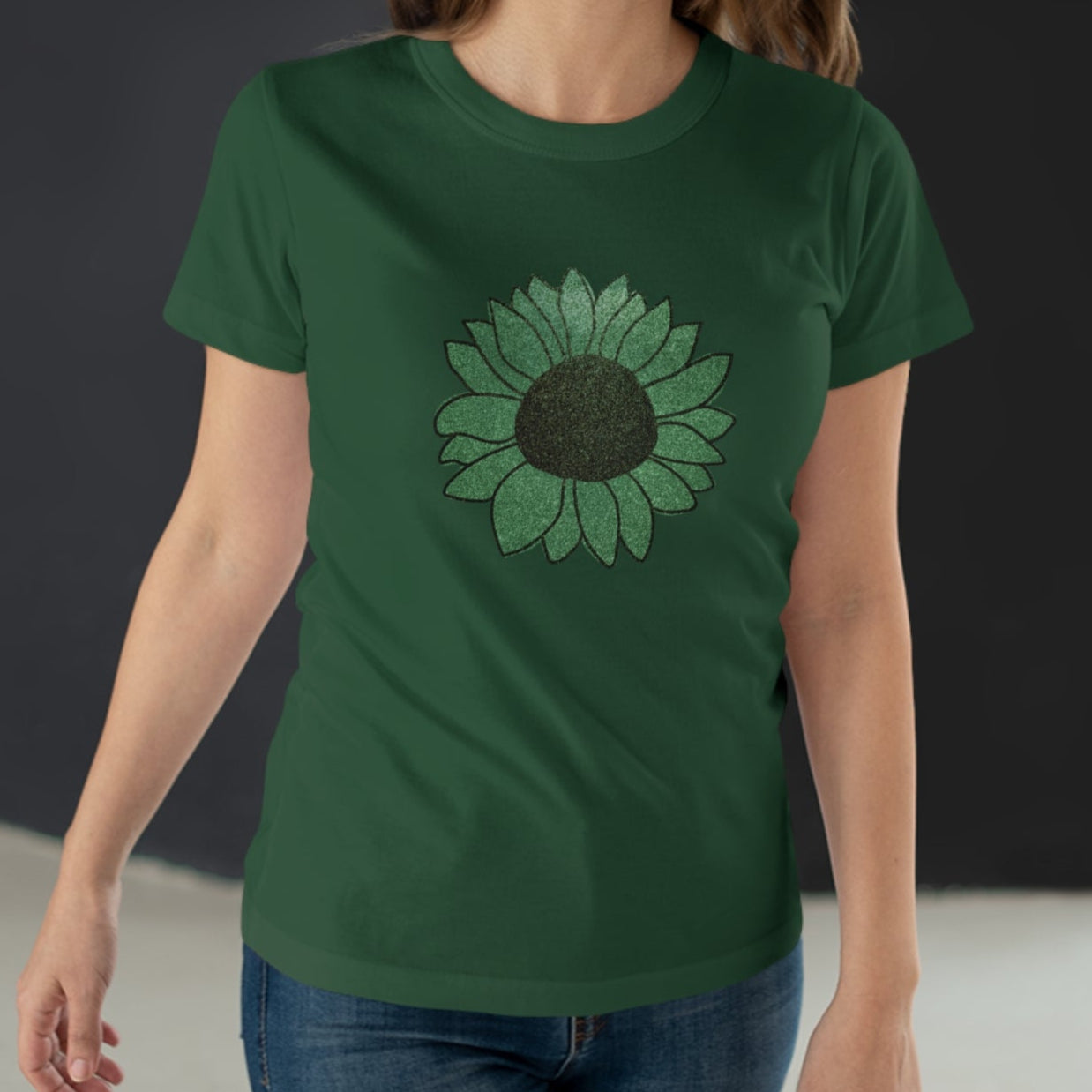 Green Flower Women's T-shirt
