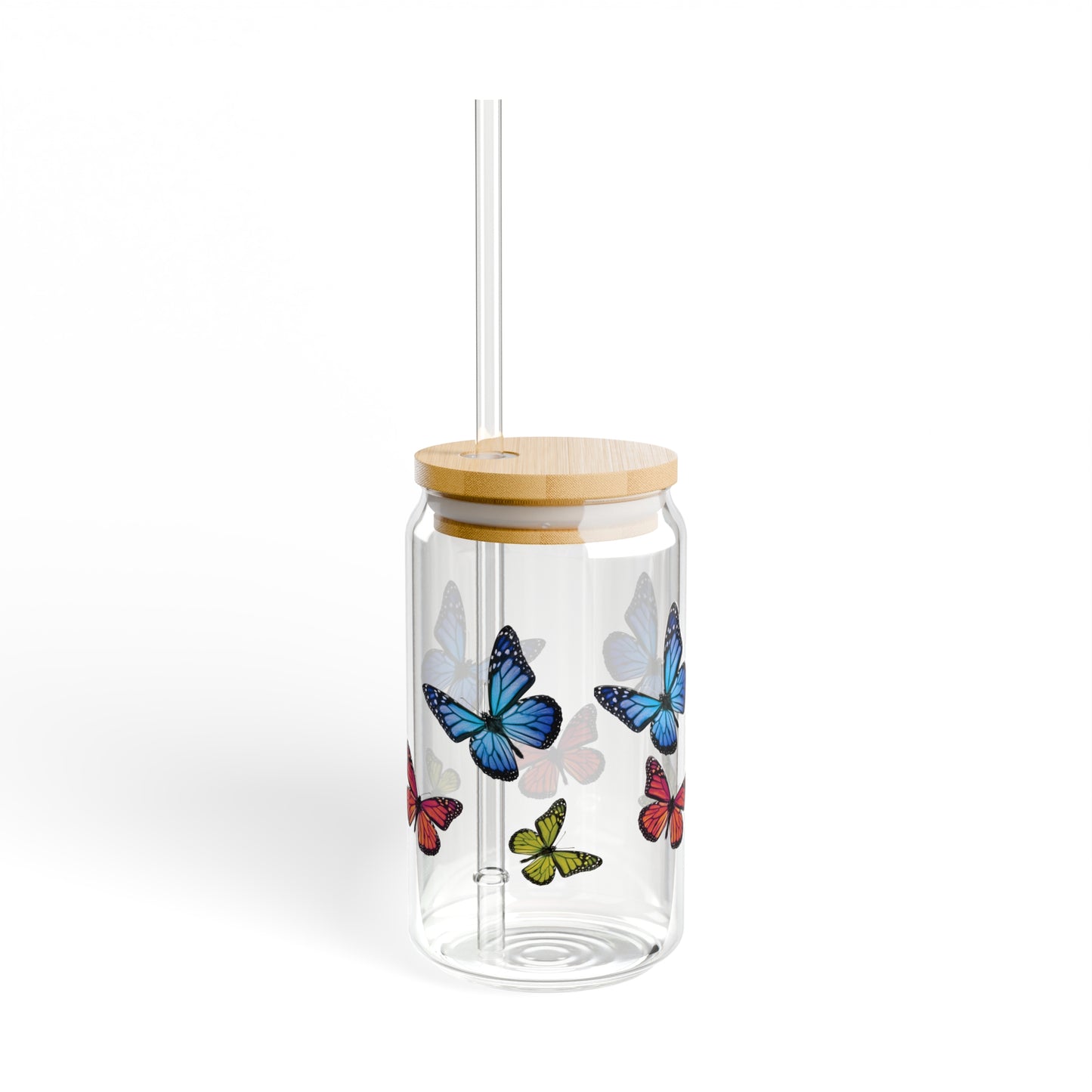 Butterfly Sipper Glass, 16oz
