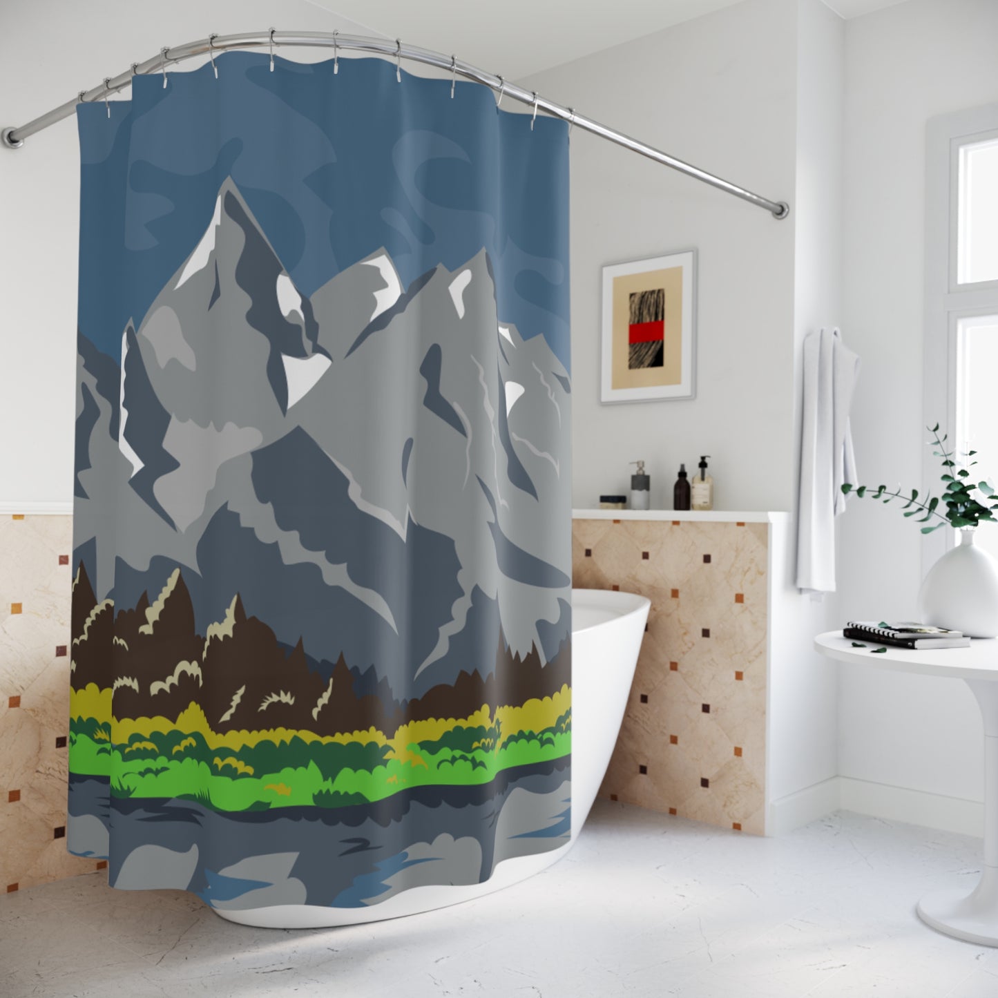 Mountain Peak Shower Curtain