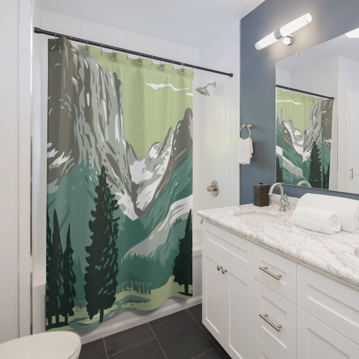 Mountain Side Shower Curtain