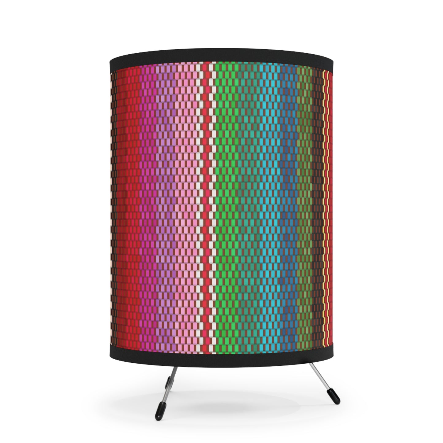 Canyon Creek Multi Color Tripod Lamp with High-Res Printed Shade, US\CA plug