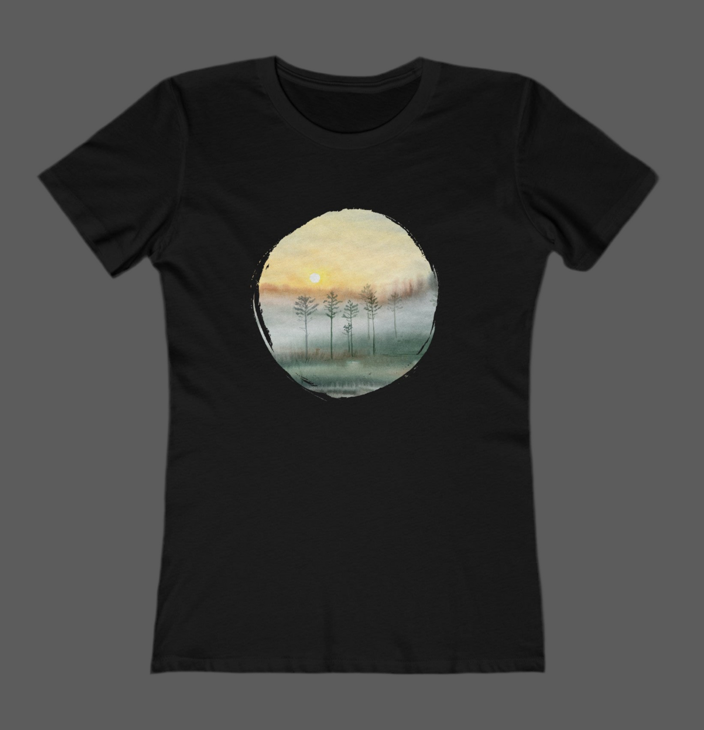 Cloudy Trees Tee for Women