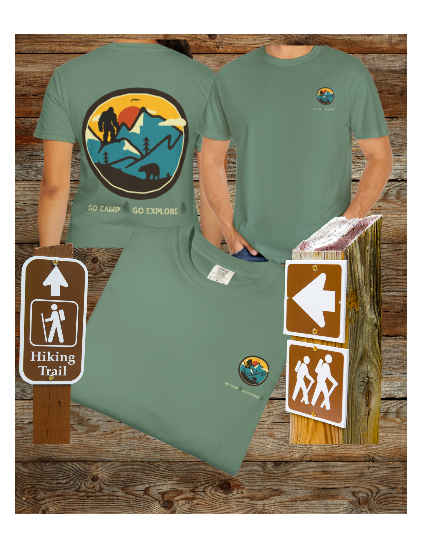 Bigfoot In the Mountains Unisex T-shirt