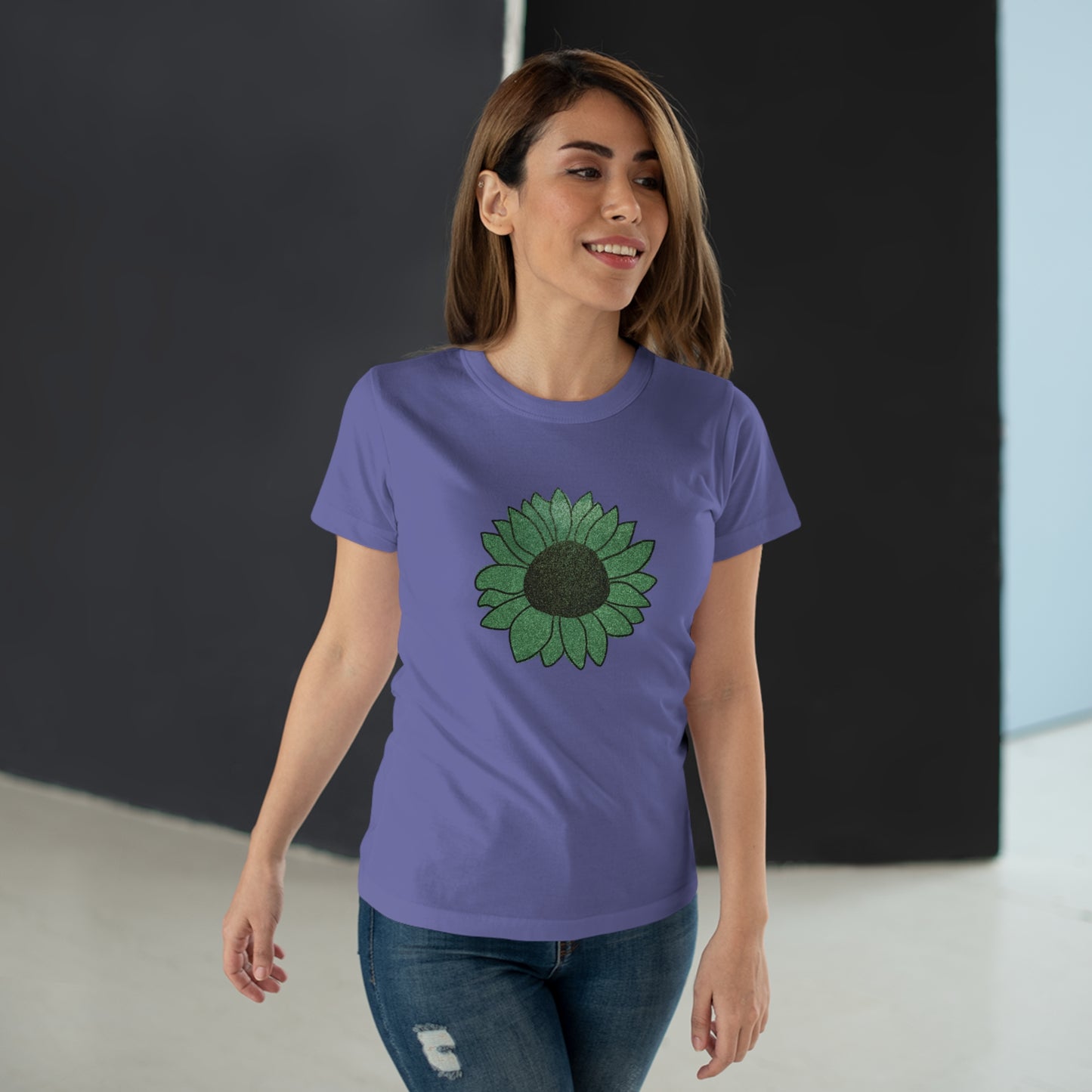 Green Flower Women's T-shirt