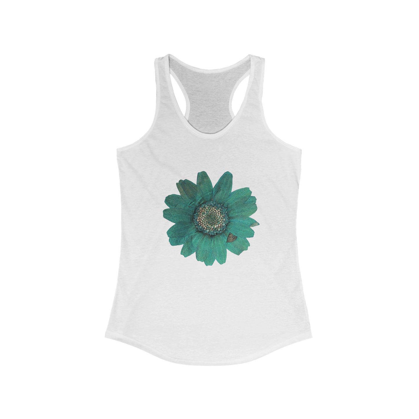 Blue Flower Racerback Tank