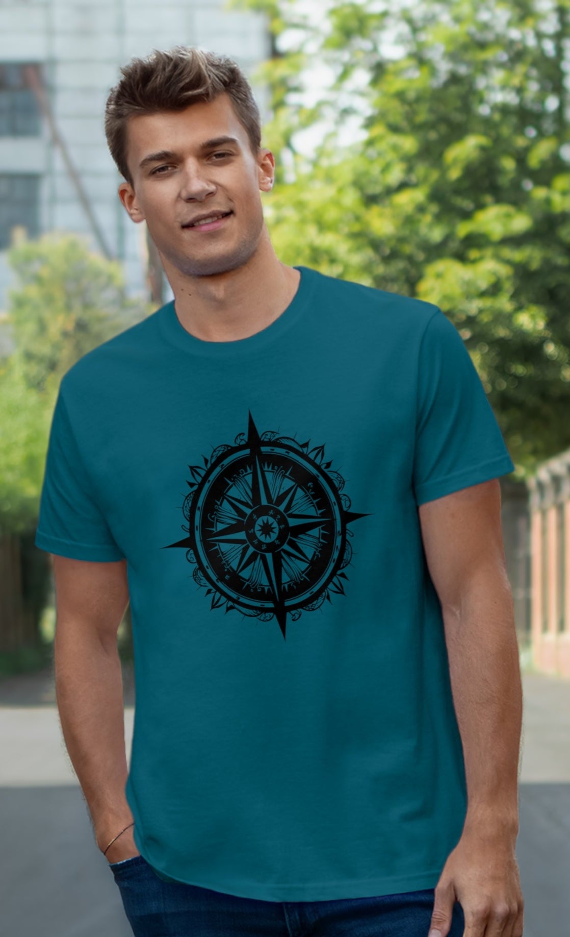 Compass T-shirt - Adventure Seeker Graphic Tee