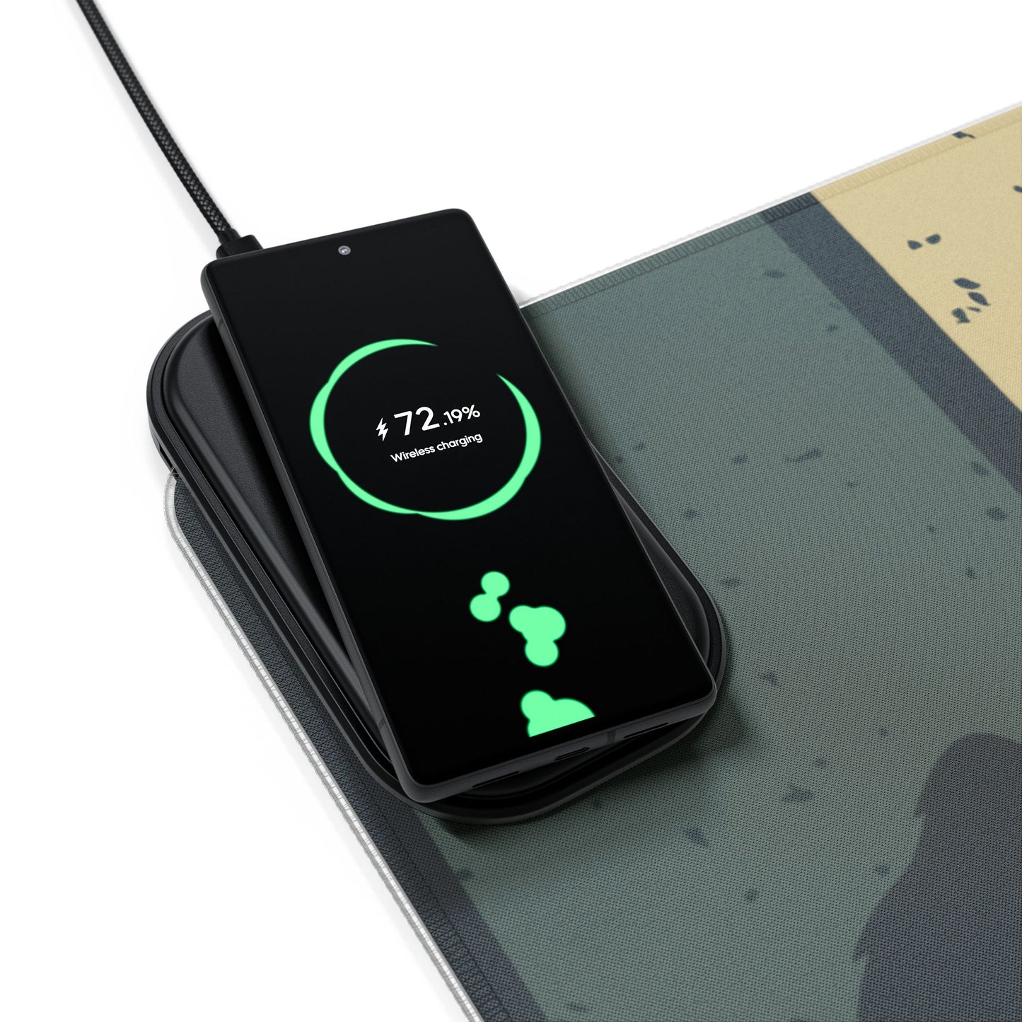 Bigfoot Roads - LED Gaming Mouse Pad, Wireless Charging