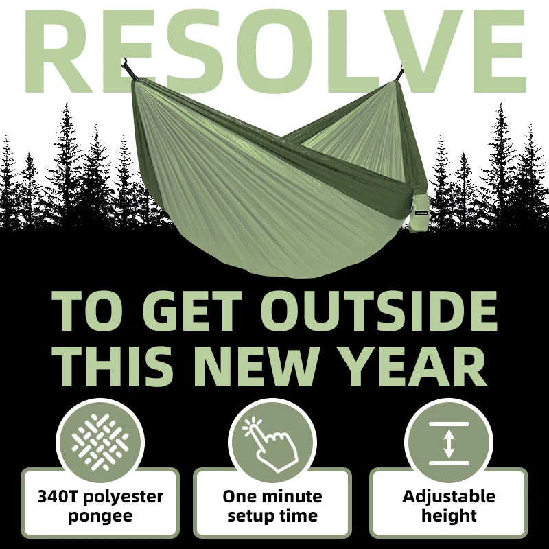 Outdoor Camping Hammock - Single or Double Hammock