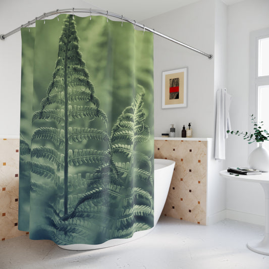 Fern Polyester Shower Curtain