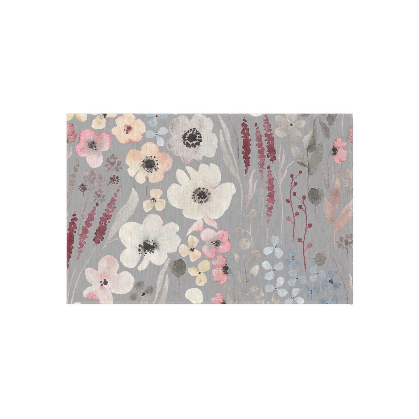 Pastel Flower Outdoor Rug