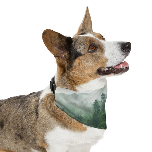 Foggy Mountain Pet Bandana Collar