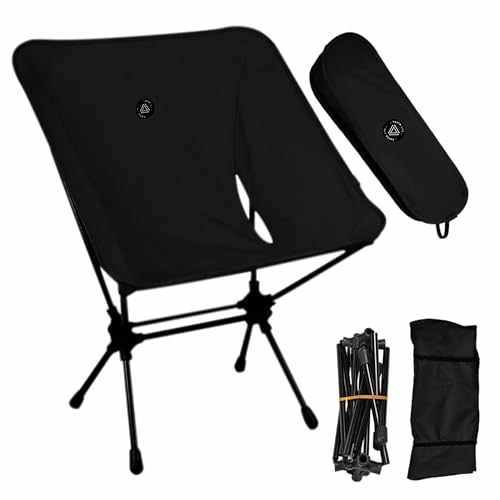 Low Back Ultralight Folding Camping Chairs - With Storage Pouch