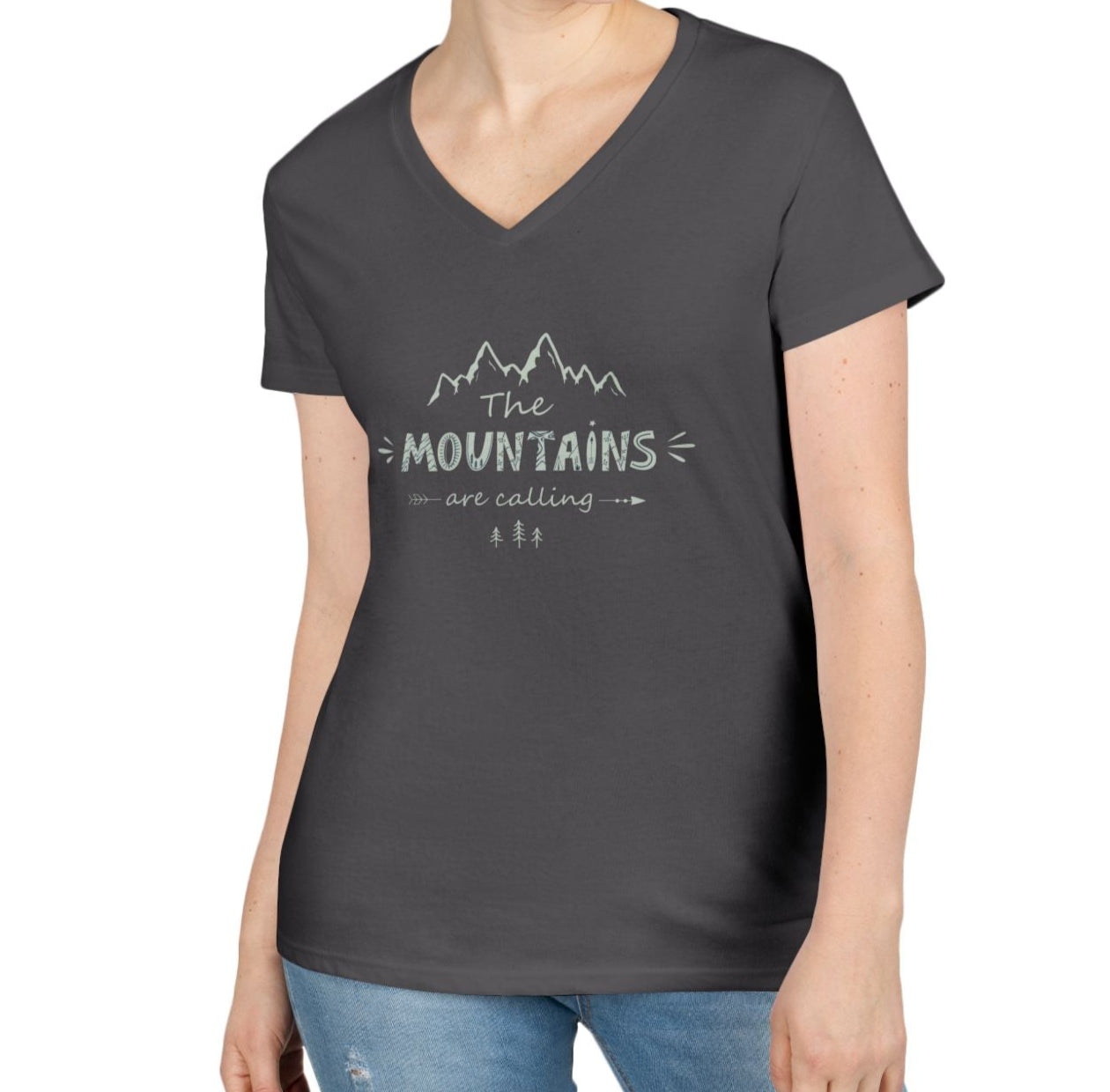 Mountains V-Neck T-Shirt
