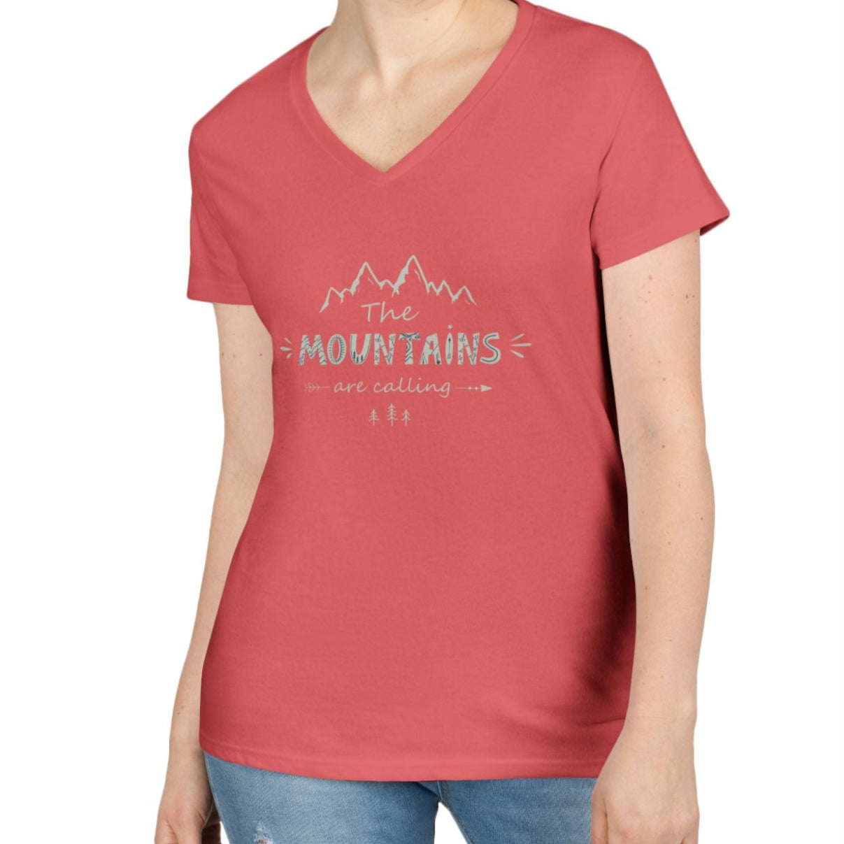 Mountains V-Neck T-Shirt