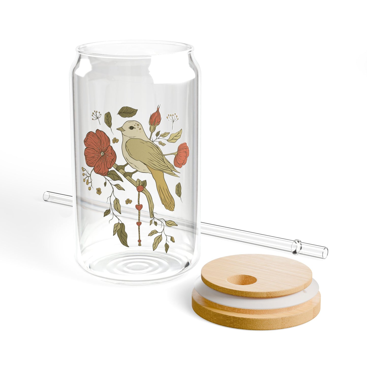 Hey Bird Sipper Glass, 16oz