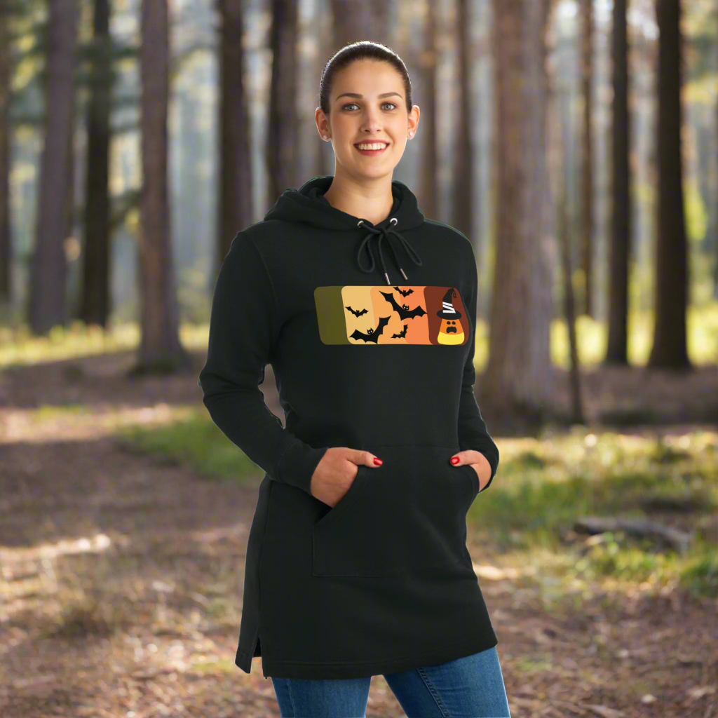 Candy Corn Streeter Hoodie Dress