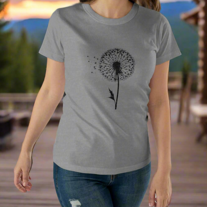 Dandelion Wishes T-shirt for Women