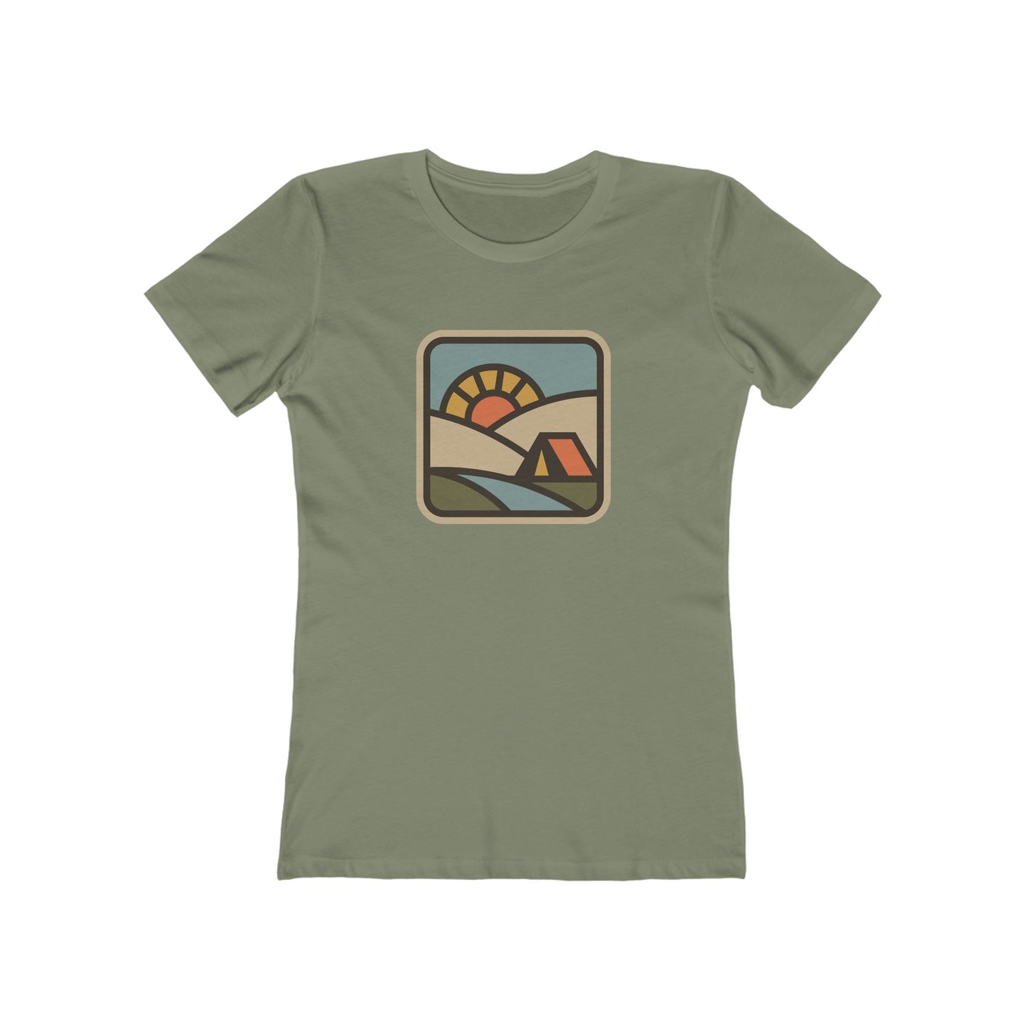 Sunrise Camp Graphic Tee — Women's Boyfriend Fit