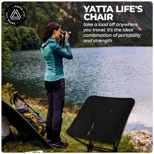 Low Back Ultralight Folding Camping Chairs - With Storage Pouch