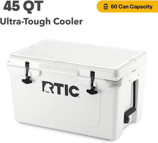 Ultra-Tough Cooler Hard Insulated Portable Ice Chest Box for Beach, Drink, Beverage, Camping, Picnic, Fishing, Boat, Barbecue