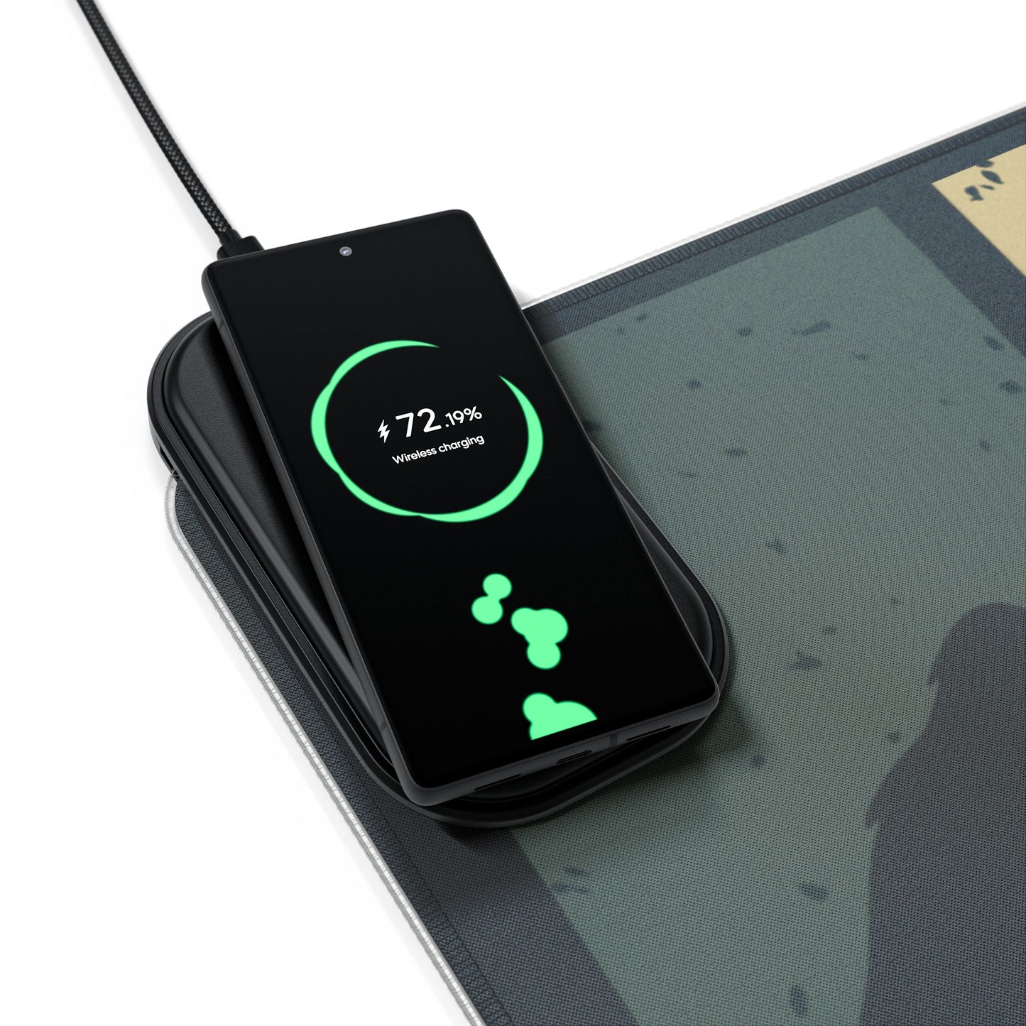 Bigfoot Roads - LED Gaming Mouse Pad, Wireless Charging