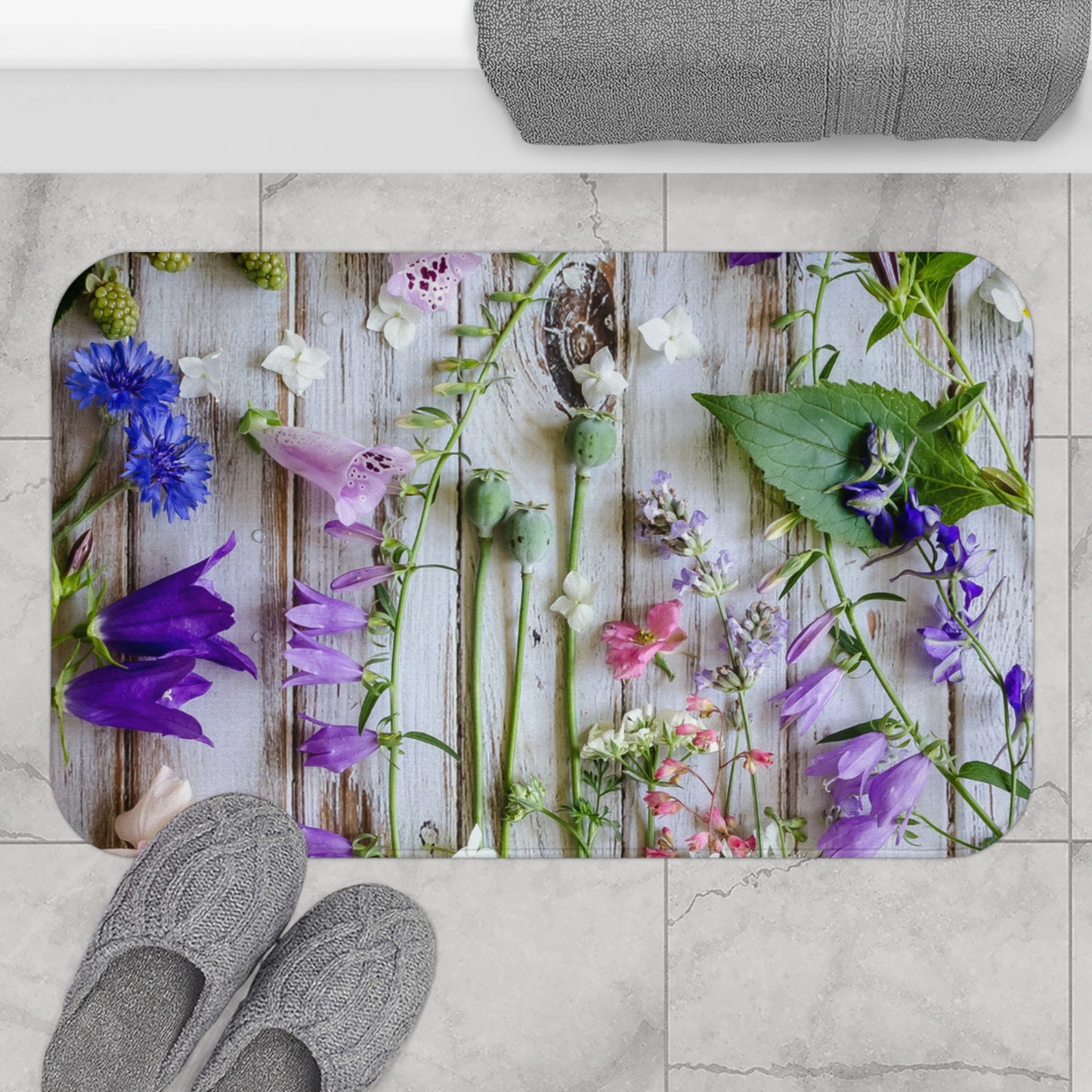 Flowers Bath Mat