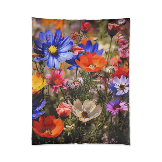 Rainbow Flower Comforter